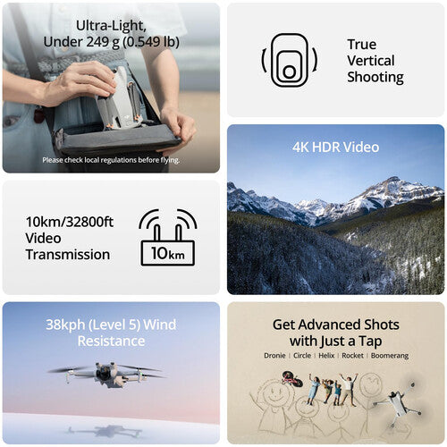 DJI Mini 3 Drone with RC-N1 Remote